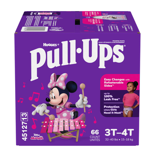 KIMBERLY-CLARK PULL-UPS LEARNING DESIGN TRAINING PANTS - Training Pants, 2T-3T, Girls Giga Pack, 74/pk, 1 pk/cs  | Quantity - 1x CS