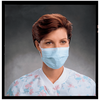 HALYARD STANDARD FACE MASKS - Procedure Mask, Blue, 50/pkg, 10 pkg/cs (60 cs/plt) (US Only) | Quantity - 1x CS
