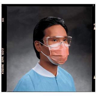 HALYARD FLUIDSHIELD FACE MASKS - Fluidshield Fog-Free Procedure Mask with Earloops, Level 3, Orange, 40/pkg, 10 pkg/cs (US Only) | Quantity - 1x CS
