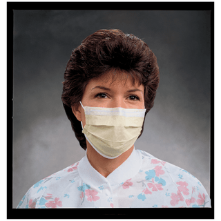 HALYARD STANDARD FACE MASKS - Standard Cone Mask, Headband, Blue, 50/pkg, 6 pkg/cs   | Quantity - 1x CS