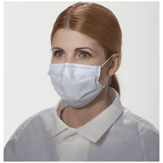 HALYARD FLUIDSHIELD FACE MASKS - Fluidshield Fog-Free Procedure Mask with Earloops, Visor, Orange, 25/pkg, 4 pkg/cs (US Only)  | Quantity - 1x CS