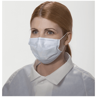 HALYARD FLUIDSHIELD FACE MASKS - Fog-Free Surgical Mask, Level 3, Orange, 50/pkg, 6 pkg/cs (US Only) | Quantity - 1x CS