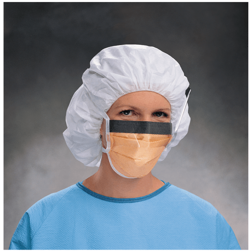 HALYARD FLUIDSHIELD FACE MASKS - Fluidshield Fog-Free Procedure Mask with Earloops, Wraparound Visor, Blue, 25/pkg, 4 pkg/cs (60 cs/plt)  | Quantity - 1x CS