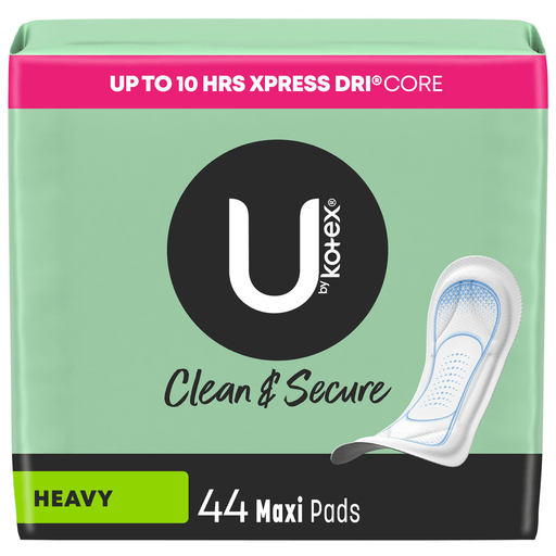 KIMBERLY-CLARK FEMININE CARE PRODUCTSKotex Maxi Pads, Heavy, Premium, 44pk, 3 pk/cs | Quantity - 1x CS