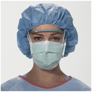 HALYARD SPECIALTY FACE MASKS - Anti-Fog Surgical Mask, DERMA-TOUCH Tape, Green, 50/pkg, 6 pkg/cs (US Only) | Quantity - 1x CS