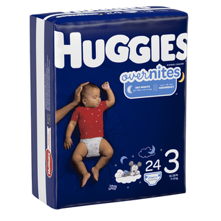 KIMBERLY-CLARK HUGGIES OVERNITES - Overnites, Size 3, Jumbo Pack, 24/pk, 4 pk/cs | Quantity - 1x CS