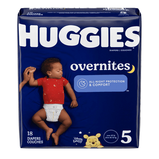 KIMBERLY-CLARK HUGGIES OVERNITES - Overnites, Size 5, Jumbo Pack, 18/pk, 4 pk/cs  | Quantity - 1x CS