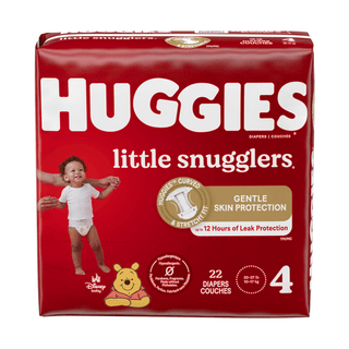 KIMBERLY-CLARK HUGGIES LITTLE SNUGGLERS DIAPERS - Little Snugglers, Size 4, Jumbo Pack, 22/pk, 4 pk/cs | Quantity - 1x CS