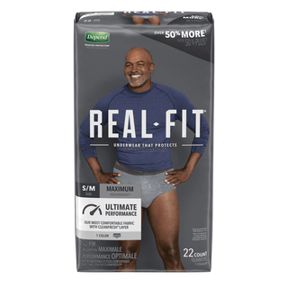 KIMBERLY-CLARK DEPEND PREMIUM UNDERWEAR - Real Fit Underwear, Men, Small/ Medium, 14/pk, 2 pk/cs (To Be DISCONTINUED) | Quantity - 1x CS