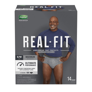 KIMBERLY-CLARK DEPEND PREMIUM UNDERWEAR - Real Fit Underwear, Men, Small/ Medium, 14/pk, 2 pk/cs (To Be DISCONTINUED) | Quantity - 1x CS