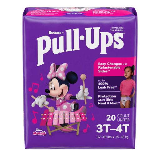 KIMBERLY-CLARK PULL-UPS LEARNING DESIGN TRAINING PANTSTraining Pants, 3T-4T, Girls Jumbo Pack, 20/pk, 4 pk/cs | Quantity - 1x CS