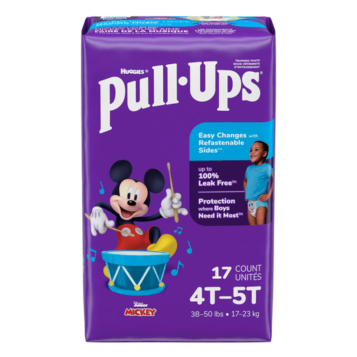 KIMBERLY-CLARK PULL-UPS LEARNING DESIGN TRAINING PANTS - Training Pants, 4T-5T, Boys Jumbo Pack, 17/pk, 4 pk/cs | Quantity - 1x CS