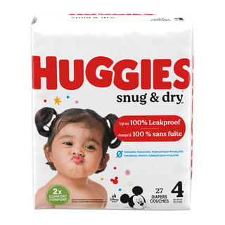 KIMBERLY-CLARK HUGGIES SNUG & DRY DIAPERS - Diaper, Size 4, Jumbo Pack, 27/pk, 4 pk/cs (To Be DISCONTINUED) | Quantity - 1x CS