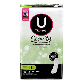 KIMBERLY-CLARK FEMININE CARE PRODUCTS - U by Kotex Security Panty Liner, Light Absorbency, Regular Length, Unscented, 64/pk, 8 pk/cs | Quantity - 1x CS