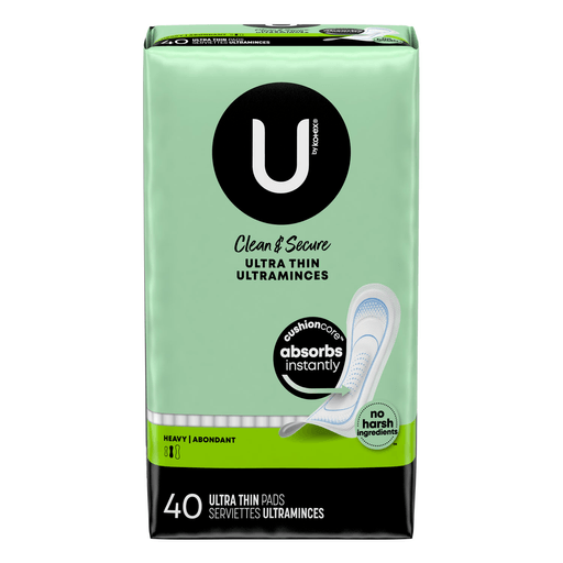 KIMBERLY-CLARK FEMININE CARE PRODUCTSU by Kotex Heavy Pad, Premium, Ultra Thin, 40/pk, 6 pk/cs | Quantity - 1x CS