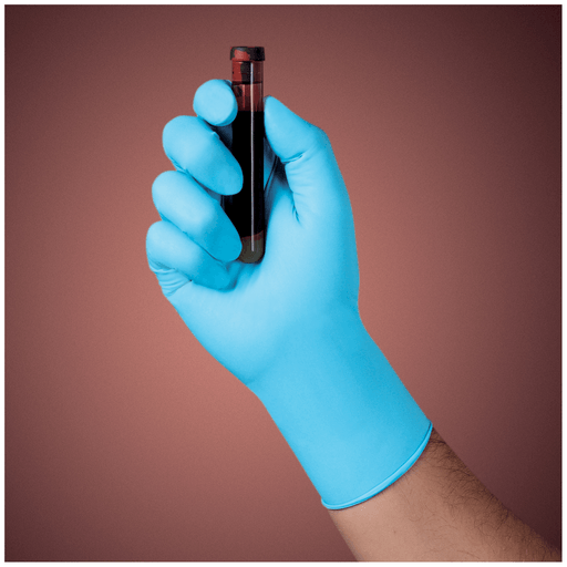 HALYARD BLUE NITRILE EXAM GLOVES - Gloves, Medium, 100/bx, 10 bx/cs (US Only) | Quantity - 1x CS