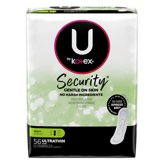 KIMBERLY-CLARK FEMININE CARE PRODUCTS - U by Kotex Security Panty Liner, Light Absorbency, Regular Length, Unscented, 64/pk, 8 pk/cs | Quantity - 1x CS