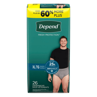 KIMBERLY-CLARK DEPEND PROTECTIVE UNDERWEAR - Depend's Men's Fit-Flex, Small/ Medium, 28-40" Waist, 19/pk, 2 pk/cs (80 cs/plt)  | Quantity - 1x CS