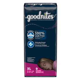 KIMBERLY-CLARK GOODNITES UNDERPANTS - Youth Pants, Girl, Size 6, Jumbo, 9/pk, 4pk/cs | Quantity - 1x CS