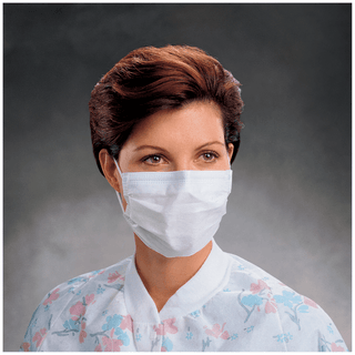 HALYARD STANDARD FACE MASKS - Standard Cone Mask, Headband, Blue, 50/pkg, 6 pkg/cs   | Quantity - 1x CS