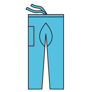 HALYARD SCRUB SUIT - Scrub Pants, Blue, X-Large, 48/cs  | Quantity - 1x CS