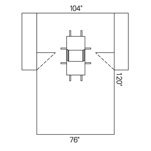 HALYARD DRAPES - Laparoscopic/ Cholecystectomy Drape, 104" x 76" x 120", 12/cs (US Only) | Quantity - 1x CS