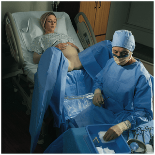 HALYARD DRAPES - Leggings, 31" x 48", 6" Cuff, Sterile, 52/cs (US Only) | Quantity - 1x CS