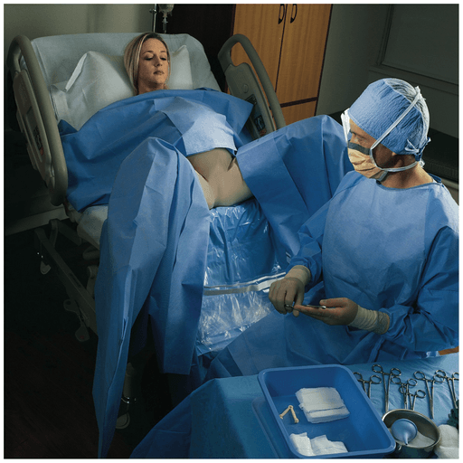 HALYARD DRAPESDrape, Under Buttocks, Fluid Collection Pouch, 48" x 44", Sterile, 40/cs | Quantity - 1x CS