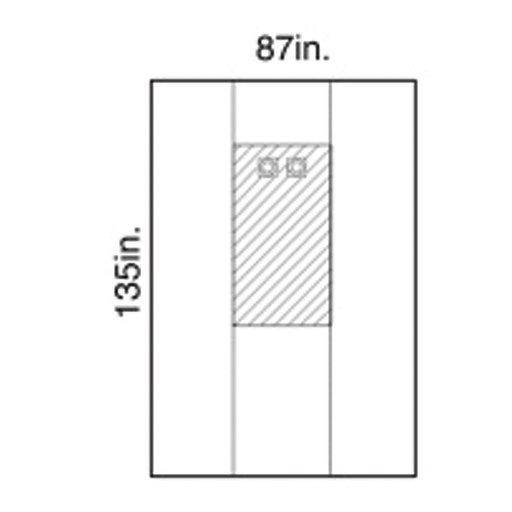HALYARD DRAPES - Femoral Angiography Drape, Dual Window, X-Long, Sterile, 16/cs (US Only) | Quantity - 1x CS