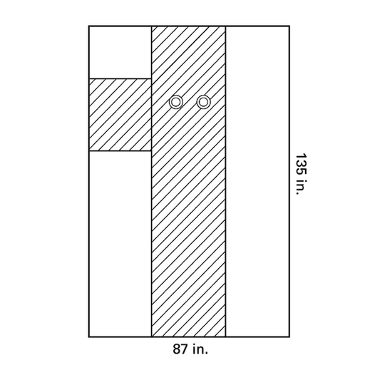 HALYARD IMPERVIOUS DRAPE - Interventional Femoral Angiography Drape, 87" x 135", X-Long, Sterile, 16/cs (US Only) | Quantity - 1x CS