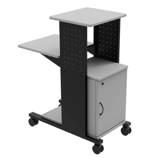 LUXOR MOBILE PRESENTATION STATION - Mobile Presentation Station, 18"W x 34.25"D x 40"H, Cabinet Included, No Electric (DROP SHIP ONLY) | Quantity - 1x EA