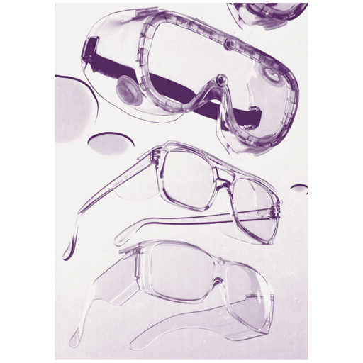 MEDEGEN VISION TEK PROTECTIVE EYEWEAR GOGGLES - Heavy-Duty Safety Goggles, Clear Lens, 4 Stack Trap Vents, 12/cs  | Quantity - 1x CS
