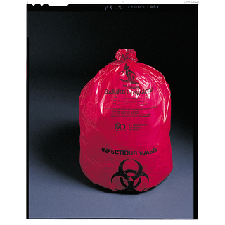 MEDEGEN ULTRA-TUFF INFECTIOUS WASTE BAGS - Infectious Waste Bag, 40" x 46", 1.25 mil, 150/cs | Quantity - 1x CS