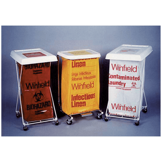 MEDEGEN LAUNDRY & LINEN BAGS - Hamper Bags, 23" x 23", 1.5 mil, Red, "Biohazardous Waste", 30/rl, 10 rl/cs (54 cs/plt) | Quantity - 1x CS