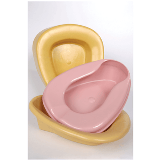 MEDEGEN STACKABLE BEDPANS - Bed Pan, Gold, Large, Commode Style, Stackable, Disposable, 25/cs | Quantity - 1x CS