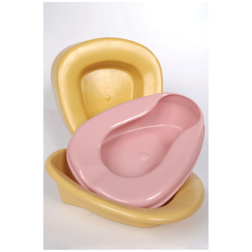 MEDEGEN STACKABLE BEDPANS - Bed Pan, Gold, Large, Commode Style, Stackable, Disposable, 25/cs | Quantity - 1x CS
