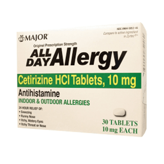 MAJOR ALLERGY TABLETS - All Day Allergy, 24 Hour, 100s, 144/cs, NDC# 00904-6717-60  | Quantity - 1x CS