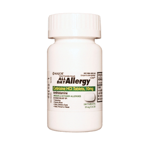 MAJOR ALLERGY TABLETS - All Day Allergy, 24 Hour, 100s, 144/cs, NDC# 00904-6717-60  | Quantity - 1x CS