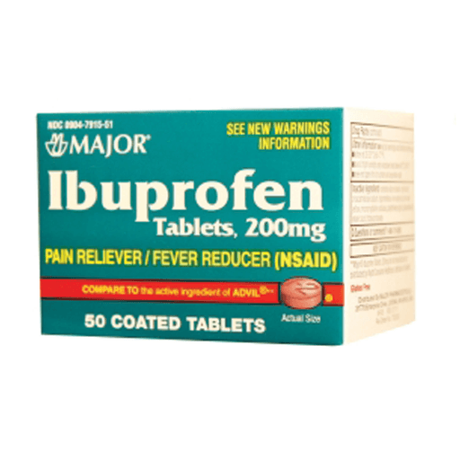 MAJOR ANALGESIC TABLETS - Ibuprofen, 200mg, 100s, Compare to Motrin, 12/cs, NDC# 00904-7914-61  | Quantity - 1x CS