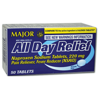 MAJOR ANALGESIC TABLETS - Naproxen Sodium, 220mg, 50s, Compare to Aleve, 24/cs, NDC# 00536-1094-06 (US Only) | Quantity - 1x CS