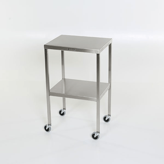 Midcentral Medical MCM-501S to 519S/551S Stainless Steel Instrument Table with Shelf | Quantity - 1x EA