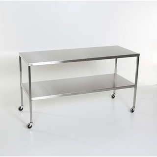 Midcentral Medical MCM-501S to 519S/551S Stainless Steel Instrument Table with Shelf | Quantity - 1x EA