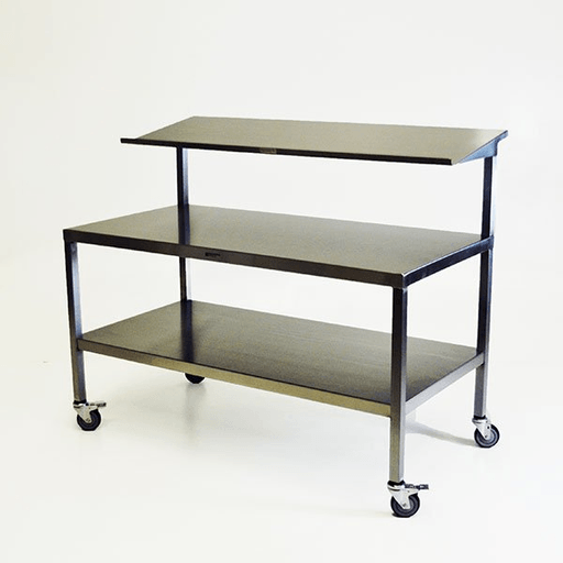 Midcentral Medical MCM-554/555/556 SS Table with Solid Upper Shelf | Quantity - 1x EA