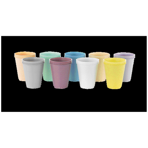 MEDICOM PLASTIC CUPS - Plastic Cup, 5 oz, White, 100/sleeve, 10slv/cs (48 cs/plt) | Quantity - 1x CS