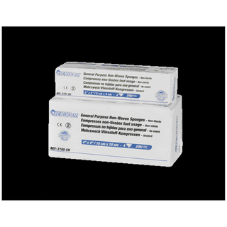MEDICOM GENERAL PURPOSE SPONGES - Sponge, 2" x 2", 4-Ply, Non-Woven, Non-Sterile, 200/slv, 25 slv/cs (84 cs/plt) (Not Available for sale into Canada) | Quantity - 1x CS