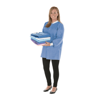 MEDICOM SAFEWEAR PROTECTIVE APPARELHipster Jacket, Deep Blue, Extra-Small, 12/bg | Quantity - 1x BG