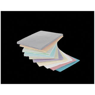 MEDICOM DRY-BACK DENTAL BIBS 2+1-PLY - Dental Bib, 13" x 18", 2-Ply Paper + 1-Ply Poly, Peach, 500/cs | Quantity - 1x CS