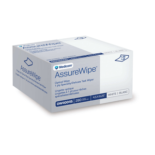 MEDICOM ASSUREWIPE OPTICAL WIPEOptical Wipe, 4.5 L x 8.25 W, 280 wipes/bx, 60 bx/cs | Quantity - 1x CS