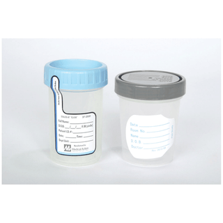 MEDEGEN STERILE SPECIMEN CONTAINER - Specimen Container, ClikSeal Sterile, Tamper Evident Seal, Screw Cap, Graduations: Ounces .25 to 4 @ .25 oz, ccs 20 to 120 @ 10cc, Disposable, Latex Free (LF), 100/bg, 3 bg/cs (18 cs/plt) | Quantity - 1x CS