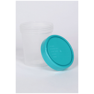 MEDEGEN GENT-L-KARE 4 OZ NON-STERILE SPECIMEN CONTAINERS - Specimen Containers, Turquoise LiquaGuard Lid, 500/cs (35 cs/plt) | Quantity - 1x CS